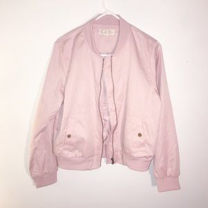 Light Pink Bomber Jacket